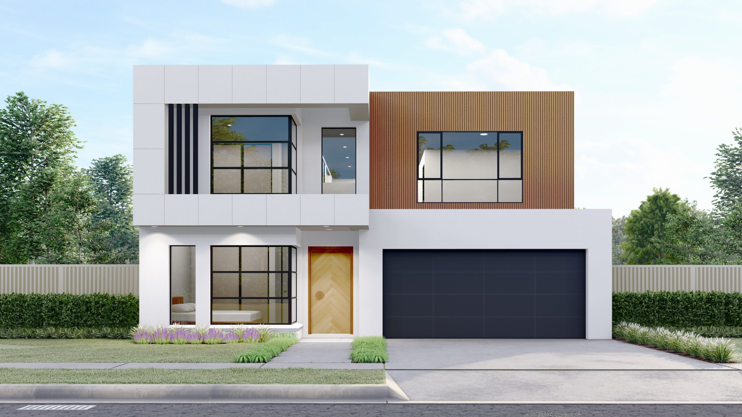 Double Storey House with Stylist Facade